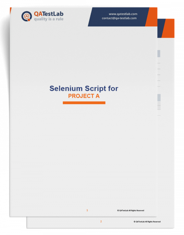 QATestLab Selenium Script