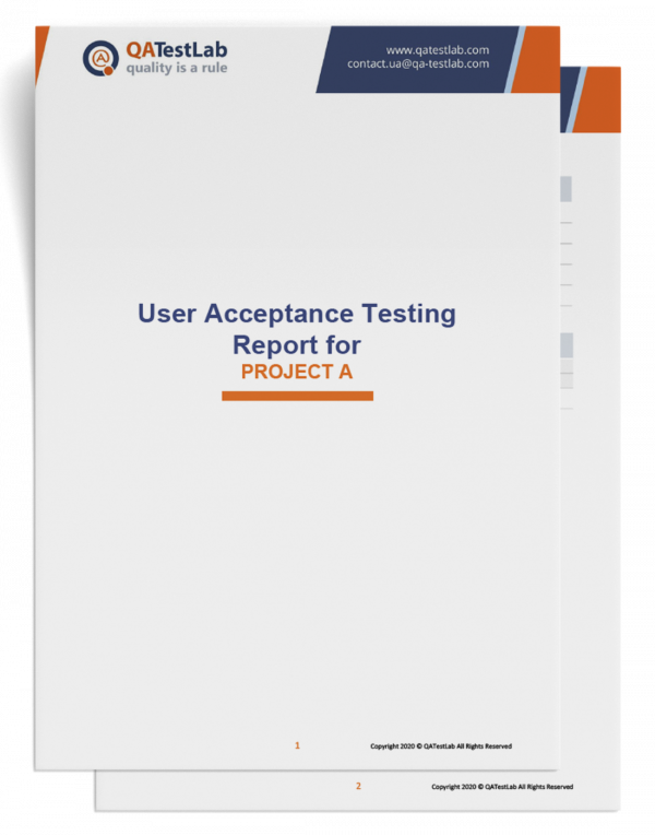QATestLab User Acceptance Testing Report