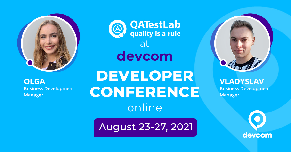 QATestLab Attended Devcom Developer Conference 2021