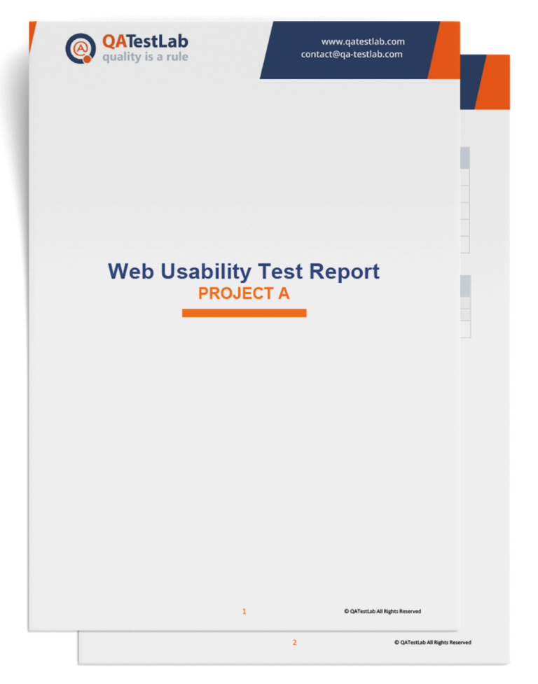 QATestLab Web Usability Test Report 1